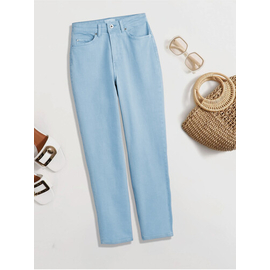 Sky blue Cropped Jeans