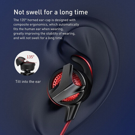 Baseus H15 Wired In-Ear Gaming Earphone Headphone For PUBG, 5 image