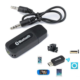 USB Bluetooth Audio Receiver 3.5mm Music Adapter Dongle Speakers With Mic