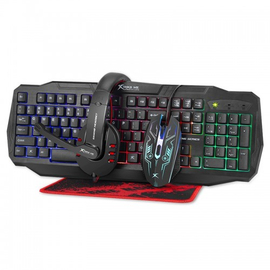 Xtrike Me CM-406 Gaming Keyboard, Mouse, Mousepad & Headset Combo