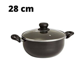 Kiam Non-Stick Casserole With Glass Lid  28cm