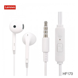 Lenovo HF170 Half In-ear Wired Headset with Microphone 3.5mm Jack Gaming Music Earphone