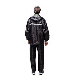 Sikander- Heavy Duty Waterproof (Single Layer Seam Taping) Raincoat L Size Black Color for Men/Boy's, 3 image