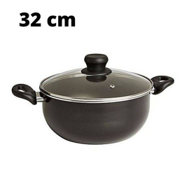 Kiam Non-Stick Casserole With Glass Lid  32cm