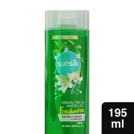 Sunsilk Shampoo Green Tea & White Lily Freshness 195ml