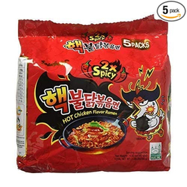 Samyang Buldak 2x Spicy Hot Chicken Flavor Ramen(Family pack)-Black 700gm