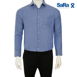 SaRa Mens Formal Shirt (MFS12FCK-Navy)