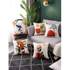 5 piece Soft Velvet Cushion Cover- Cushion Cover