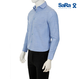 SaRa Mens Formal Shirt (MFS12FCI-LT. SKY), 3 image