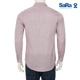 SaRa Mens Casual Shirt (MCS612FCH-Red & White), 3 image