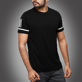 Premium Quality Cotton Short Sleeve T-Shirt For Men, Size: M
