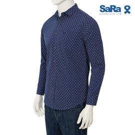 SaRa Mens Casual Shirt (MCS612FCL-Maroon Check), 2 image