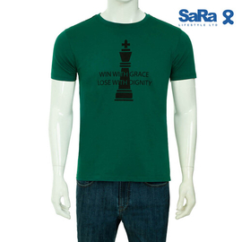 SaRa Mens T-Shirt (MTS121YK-Green)