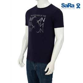 SaRa Mens T-Shirt (MTS631YK-Navy), 3 image