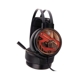 G650S 2.0 STEREO USB GAMING HEADSET Black (Dazzling Orange Light)