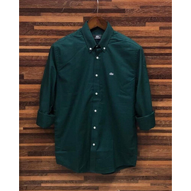 Green Long Sleeve Casual Shirt