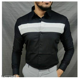 Black Long Sleeve Casual Shirt