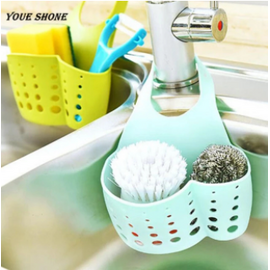 Kitchen Hanging Drain Bag Basket Bath Storage Gadget Tool Sink Holder Bathroom Soap Hanging Water Laundry Basket