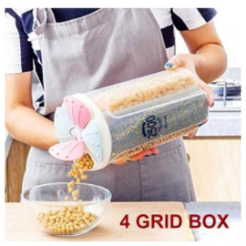 Dry Food Dispnerser Rice storeage Box Rice Despenser Kitchen Storage Jar