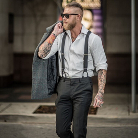 Premium Quality Suspenders For Men Suspenders Belt For Men Black Color Shirt Suspenders, 2 image