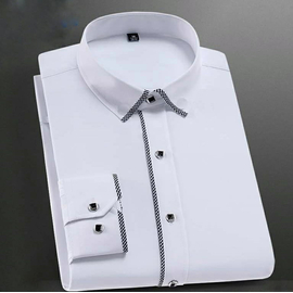 White Long Sleeve Casual Shirt