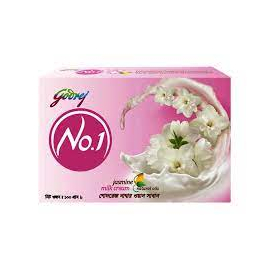 Godrej No 1 Jasmin Soap 75gm, 2 image