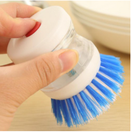 High Quality Plastic Kitchen Washing Utensils Pot Dish Brush With Washing Up Liquid Soap Dispenser, 2 image