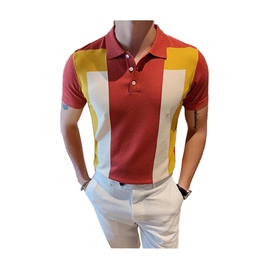 Multicolor Men Polo T-Shirt