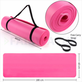 Yoga Mat Sports Gym Fitness Exercise Non-slip Folding Floor Yoga Mat - Pink, 4 image