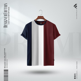 Fabrilife Mens Premium Designer Edition T-Shirt | Maroon