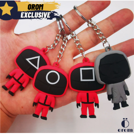 Squid Game Soldier Keychain Popular Series Mini Doll Keychain Car Backpack Pendant Gift
