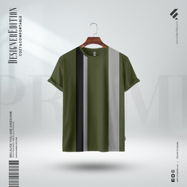 Fabrilife Mens Premium Designer Edition T-Shirt | Olive