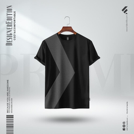 Fabrilife Mens Premium Designer Edition T-Shirt | Black