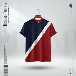 Fabrilife Mens Premium Designer Edition T-Shirt | Red