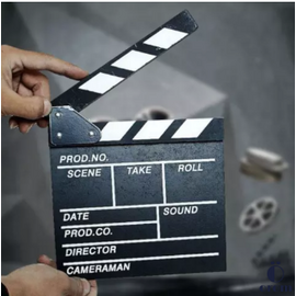 Director Film Clapboard Action Scene Clapper Board Wooden Film Clap Slate Colorful Movie Film Clap Slate, 2 image