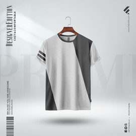 Fabrilife Mens Premium Designer Edition T-Shirt | Gray