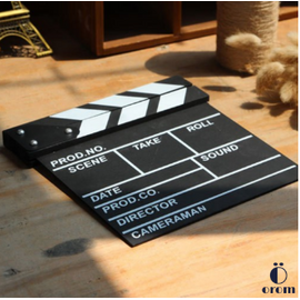 Director Film Clapboard Action Scene Clapper Board Wooden Film Clap Slate Colorful Movie Film Clap Slate, 3 image