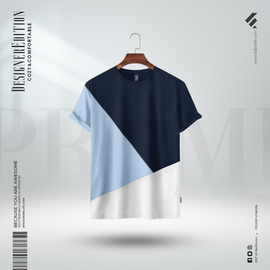 Fabrilife Mens Premium Designer Edition T-Shirt | Navy