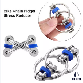 Bike Chain Toys for Adults and Kids Bike Chain Fidget Toy Flippy Chain Fidget Toy Stress Reducer To Relieve Stress Perfect for ADHD, Anxiety, and Autism Stainless Steel, 3 image