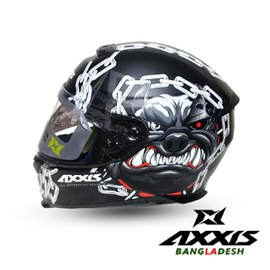 Full Face Axxis Eagle Cyber Bull A1 Matt White