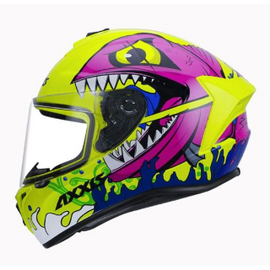 Axxis Draken Viper Fish Glossy Yellow Helmet
