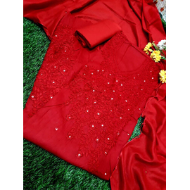 Cotton fulkari collection- Red