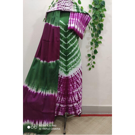 Cotton sibori batik collection- Green & Purple
