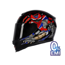 Axxis Eagle Animal Red Blue Helmet