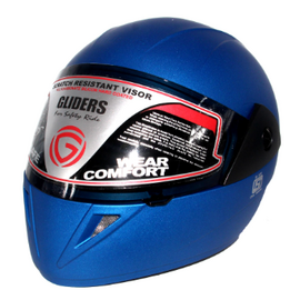 Gliders Jazz Deluxe Helmet- Matt Blue