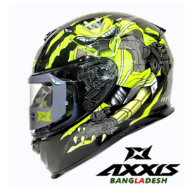 Full Face Axxis Eagle Animals B3 Glossy Flour Yellow