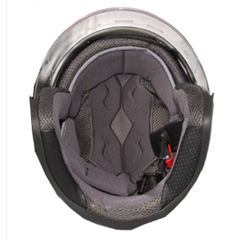 XBK-603 Matt Black Graphic Helmet for Men and Women-Black Red, 4 image