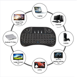 2.4GHz Mini Wireless Keyboard & Mouse Touchpad With RGB Back Light, 3 image
