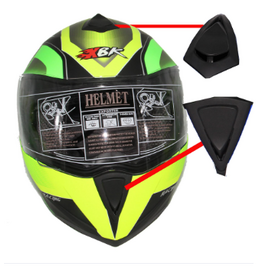 XBK-961 Full Face Flip up Helmet for Men -Black Neon, 2 image