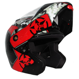 Vega Crux Camo Full Face Helmet-Red Black, 3 image